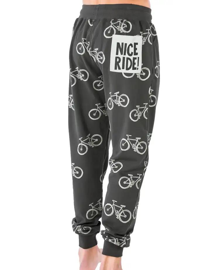 Lazy One Men's Nice Ride Bicycle Jogger Pajama Pants NA