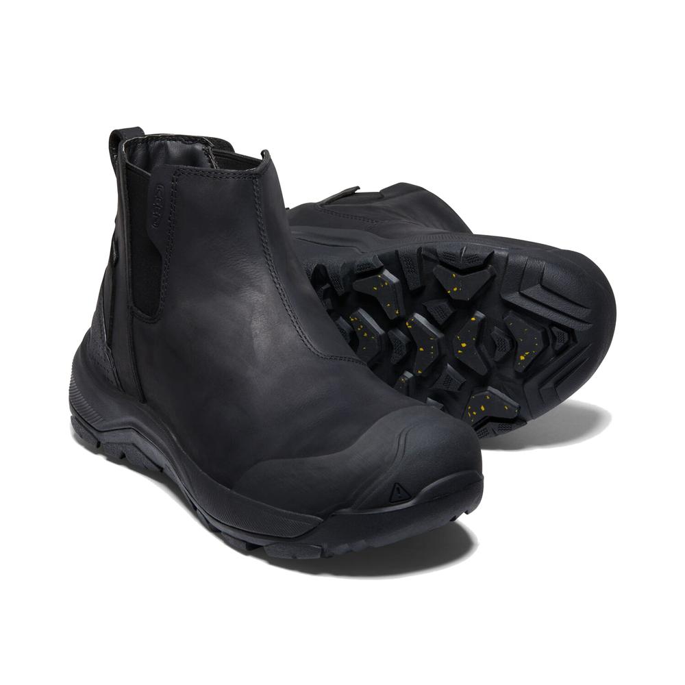 Keen Men's Revel 4 Chelsea Winter Boot in Black BLACK