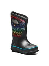 Bogs Kids' Classic Rainbow Dots Boots BLACK_MULTI