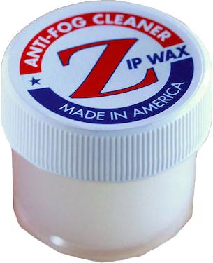 Zip Wax Anti-Fog Cleaner Half-Ounce Jar with Cleaning Cloth CLEAR