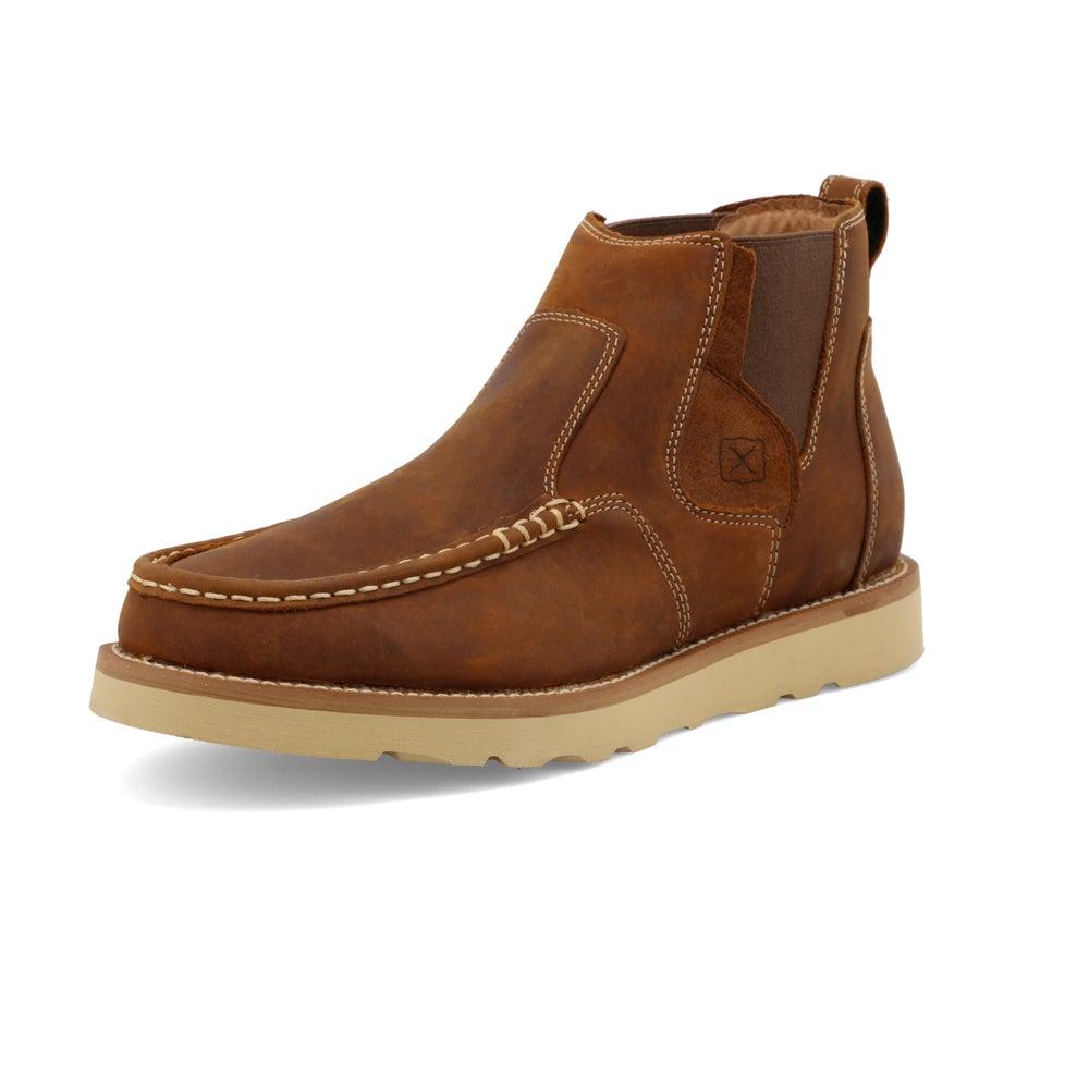 Twisted X Men's 4in Wedge Sole Chelsea Boots OILED_SADDLE