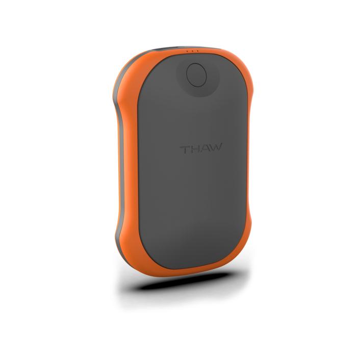 Thaw Rechargeable Hand Warmer Large ORANGE/GREY
