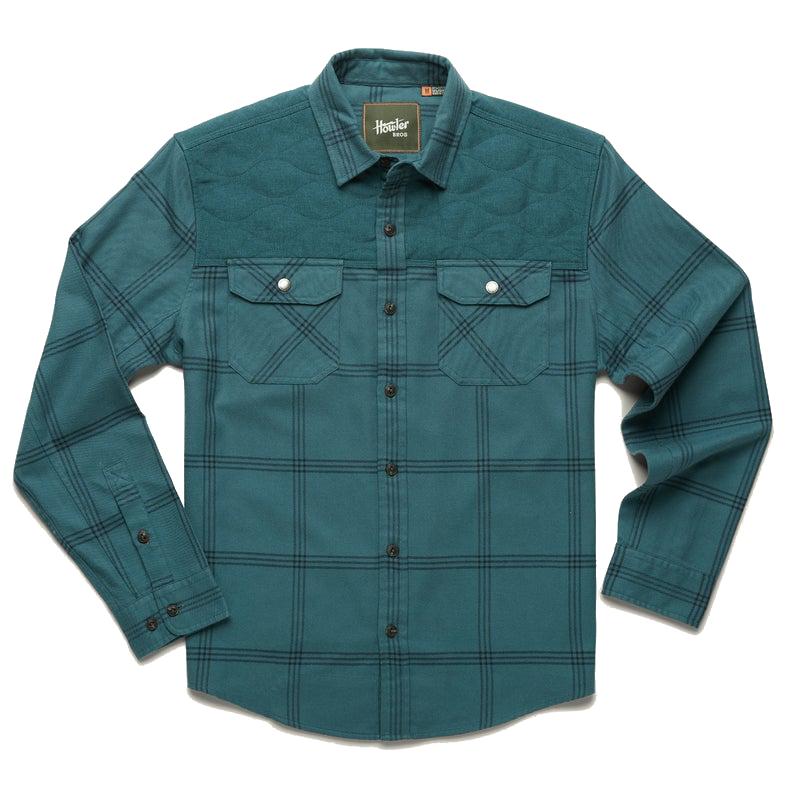 Howler Brothers Men's Quintana Quilted Flannel DEEP_TEAL