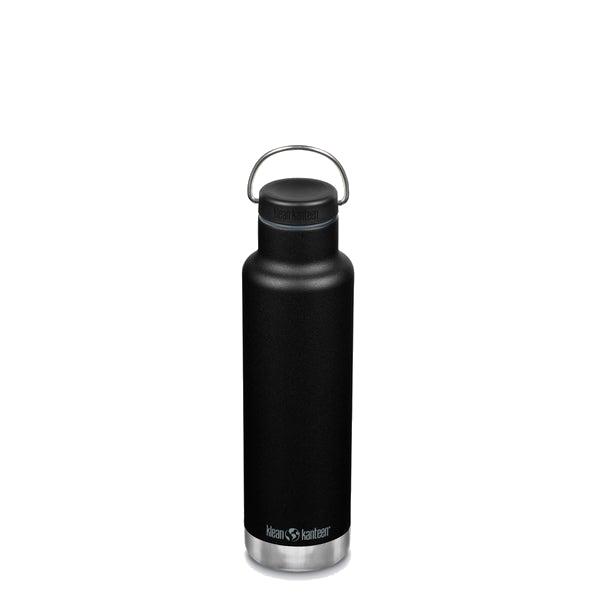 Klean Kanteen Insulated Classic 20oz Bottle with Loop Cap Black BLACK