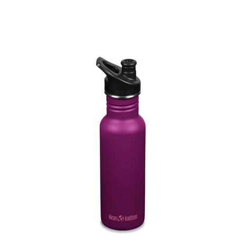 Klean Kanteen Classic 18oz Bottle with Sport Cap Purple Potion