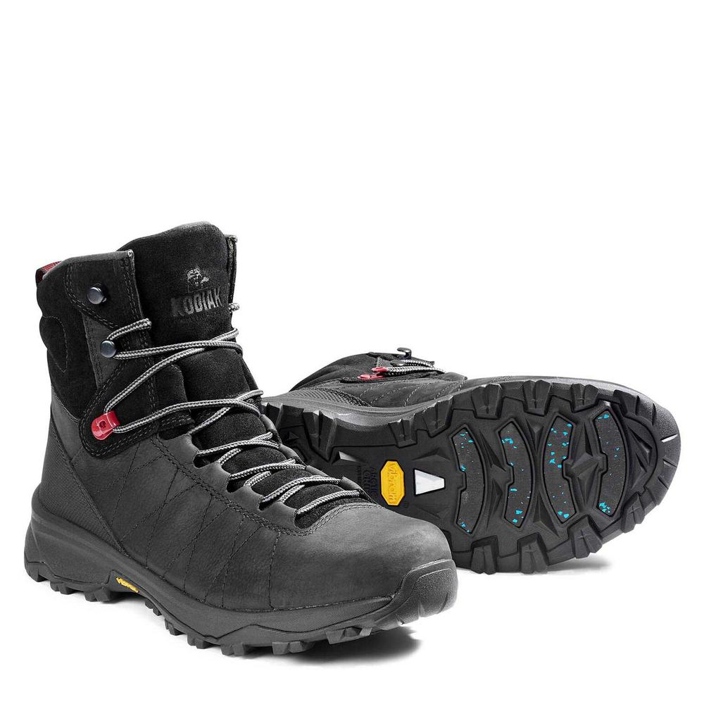 Kodiak Men's Tagish Waterproof Arctic Grip Winter Boots in Black BLACK