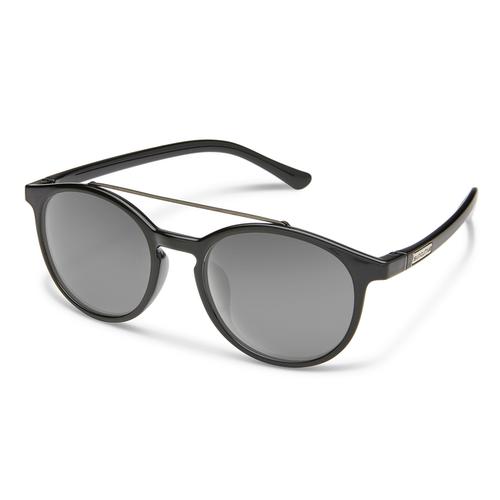Suncloud Optics Belmont Sunglasses Black with Polarized Grey Lenses