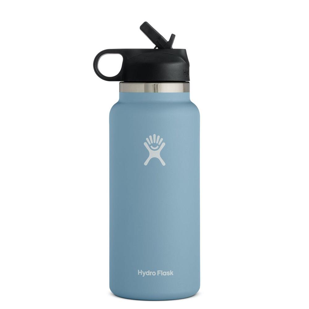Hydro Flask 32oz Wide Mouth Bottle with Straw Lid RAIN