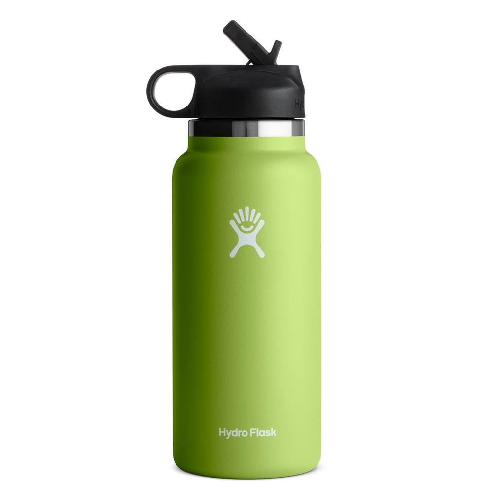 Hydro Flask 32oz Wide Mouth Bottle with Straw Lid SEAGRASS