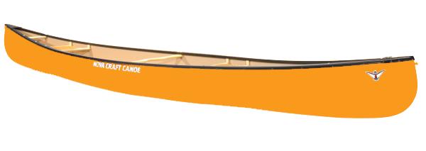 Nova Craft Canoe Prospector 16 SP3 with Vinyl Gunwales ORANGE