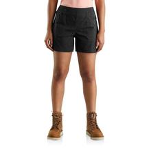 Carhartt Women's Force Relaxed Fit Ripstop 5-Pocket Work Shorts BLACK