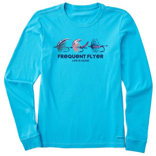 Life Is Good Women's Long Sleeve Frequent Flyer Crusher Lite Tee
