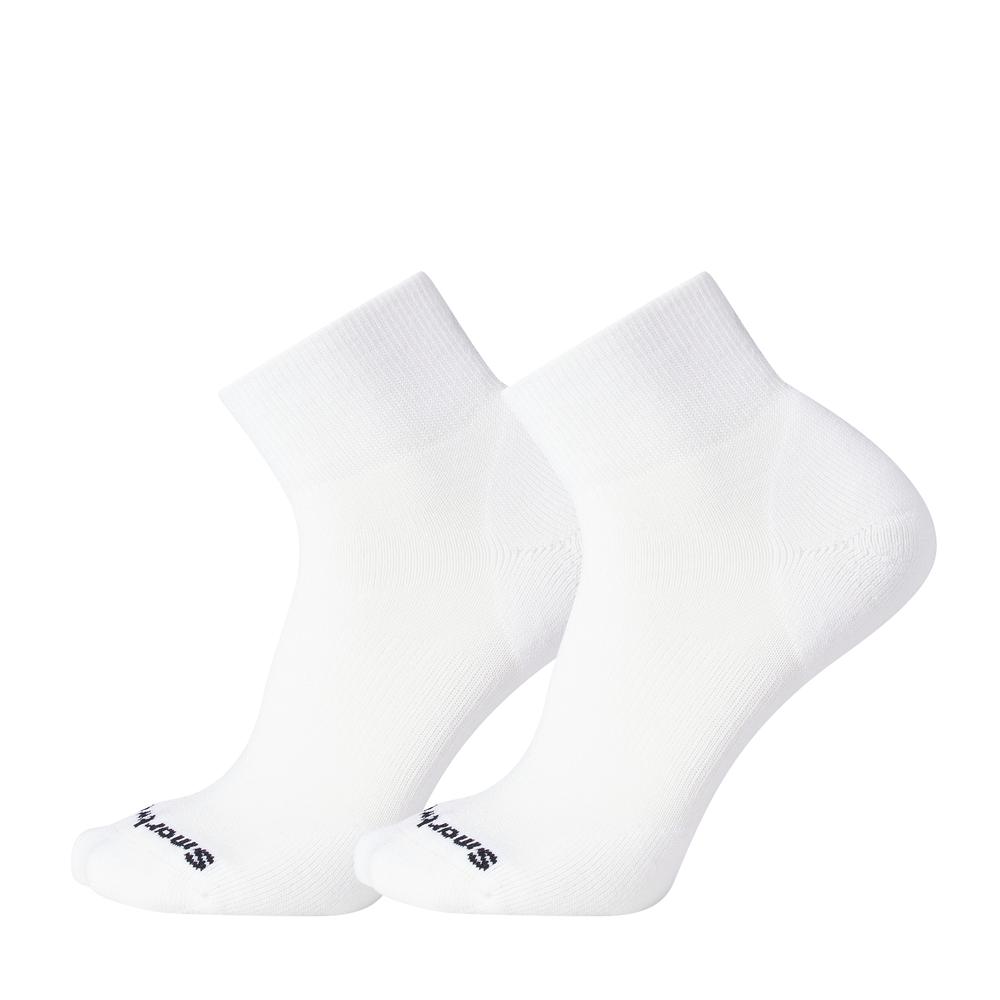 Smartwool Athletic Targeted Cushion Ankle Socks 2 Pair WHITE