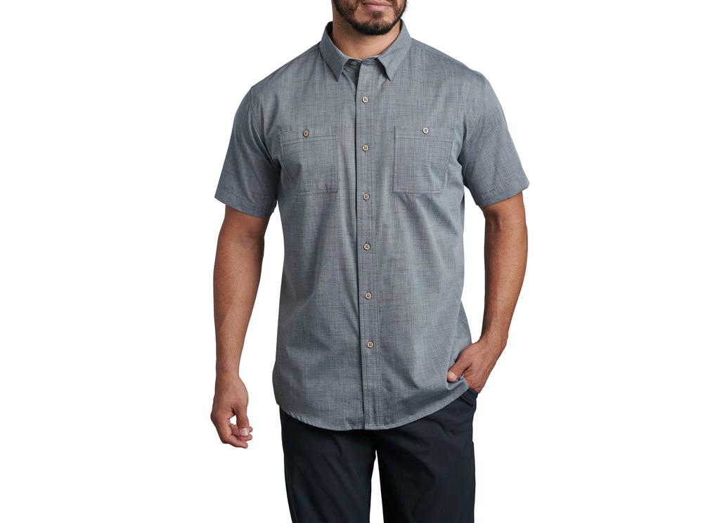 Kuhl Men's Karib Stripe Short Sleeve Shirt STORM