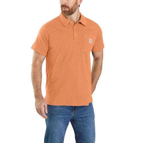 Carhartt Men's Force Relaxed Fit Midweight Short Sleeve Pocket Polo Shirt
