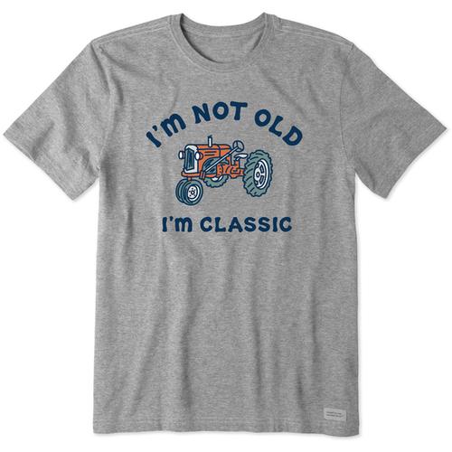 Life Is Good Men's I'm Not Old Classic Tractor Crusher Lite Tee