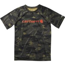 Carhartt Big Kids' Force Short Sleeve Camo Tee Shirt BLINDFATIGUECAMO