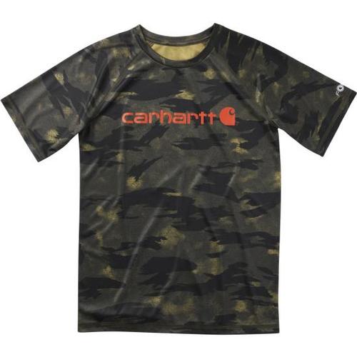 Carhartt Big Kids' Force Short Sleeve Camo Tee Shirt