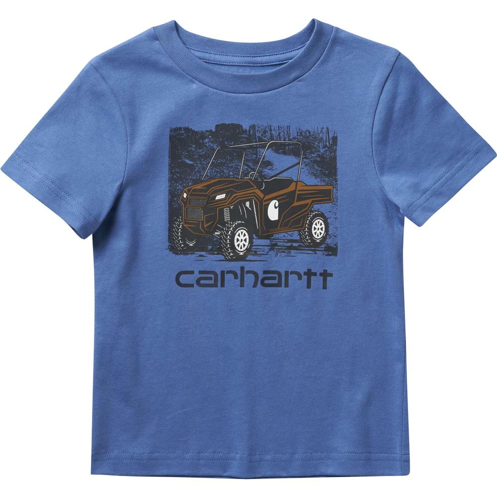 Carhartt Little Kids' Short Sleeve Trail Runner Tee Shirt BRIGHTCOBALT