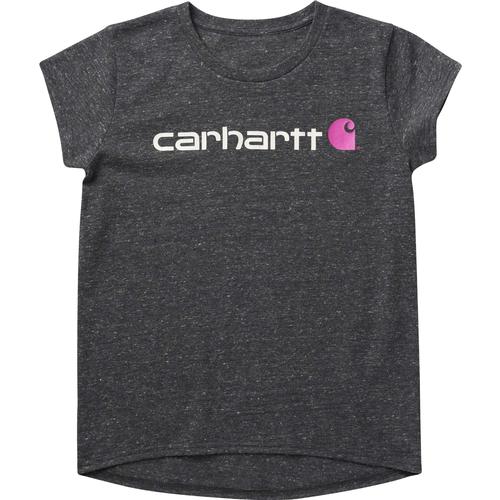 Carhartt Big Girls' Short Sleeve Crew Neck Core Logo Tee