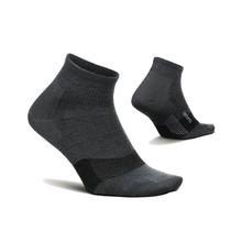  Feetures Merino 10 Cushion Quarter Crew Socks Grey