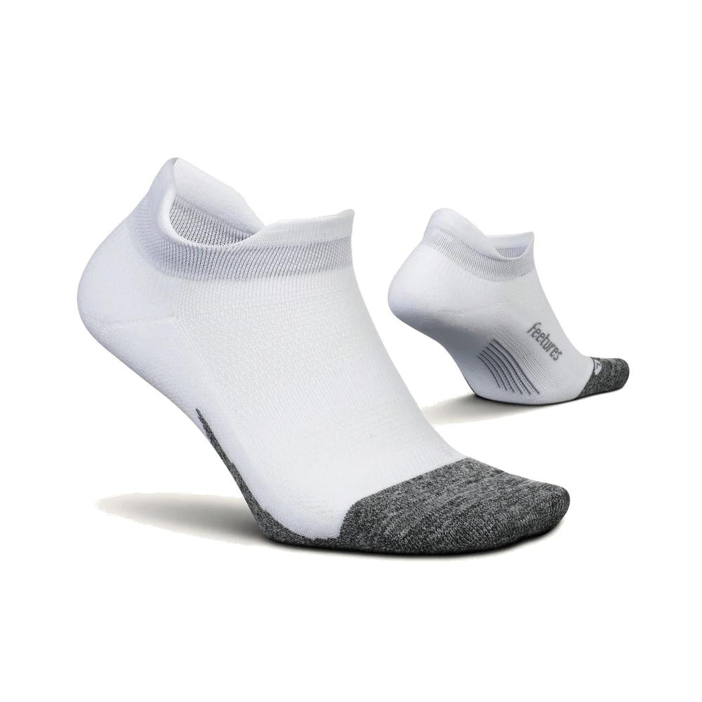 Feetures Elite Light Cushion No Show Tab Socks White WHITE