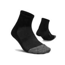 Feetures Elite Light Cushion Quarter Socks Black BLACK