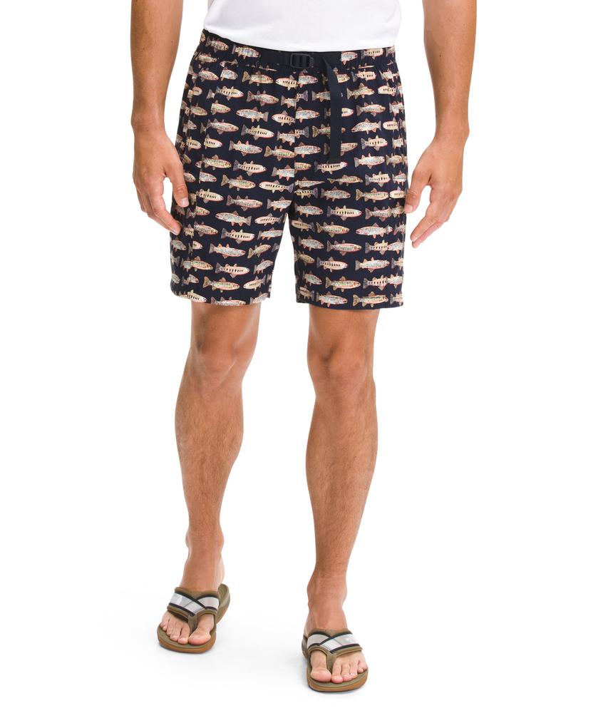 The North Face Men's Printed Class V Belted Shorts AVIATOR_NAVY_FLY
