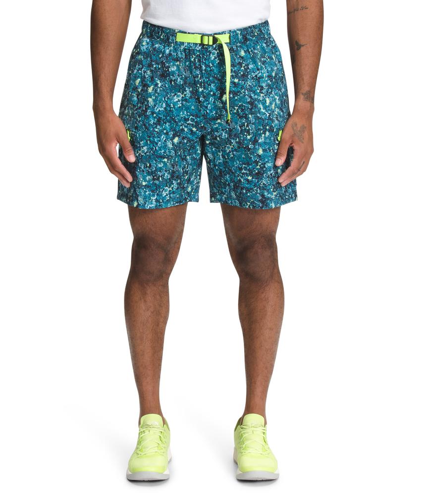 The North Face Men's Printed Class V Belted Shorts BETA_BLUE_LICHEN