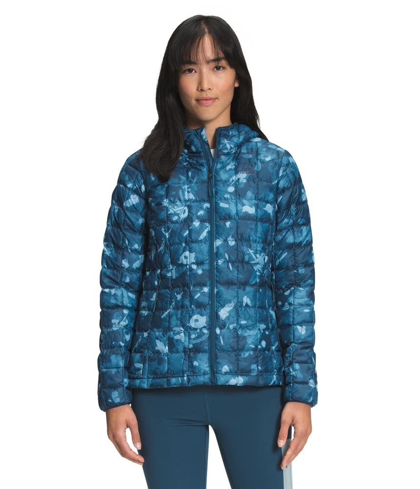 The North Face Women's Printed Thermoball Eco Hooded Jacket MONTEREY_BLUE/PRINT