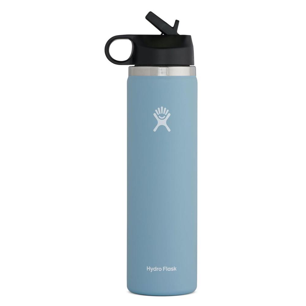 Hydro Flask 24oz Wide Mouth Bottle with Straw Lid RAIN