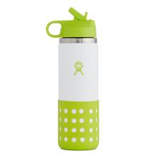 Hydro Flask Kids' 20oz Wide Mouth Bottle with Straw Lid JUNGLE