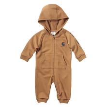 Carhartt Infants' Long Sleeve Fleece Zip Front Hooded Coverall Carhartt Brown BROWN_D15