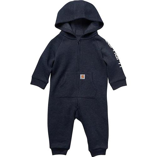 Carhartt Infants' Long Sleeve Fleece Zip Front Hooded Coverall Navy