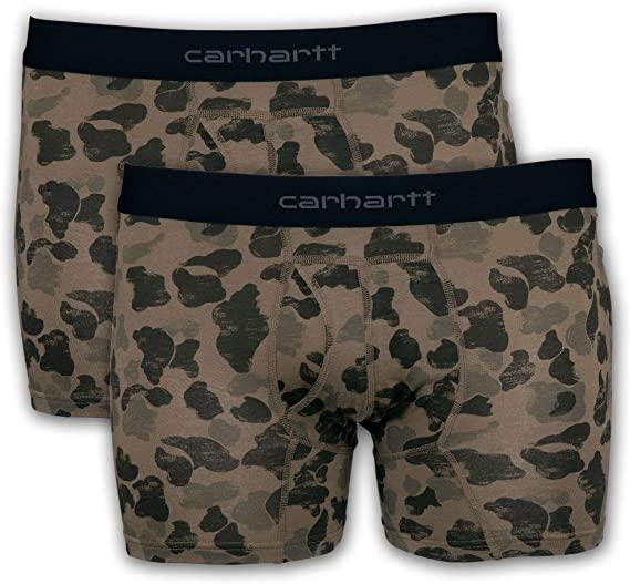  Carhartt Men's 5in Basic Cotton- Poly Boxer Brief 2- Pack