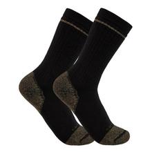 Carhartt Midweight Cotton Blend Boot Socks 2-Pair Pack BLACK