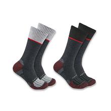 Carhartt Force Midweight Steel Toe Crew Socks 2-Pair Pack ASSORTED