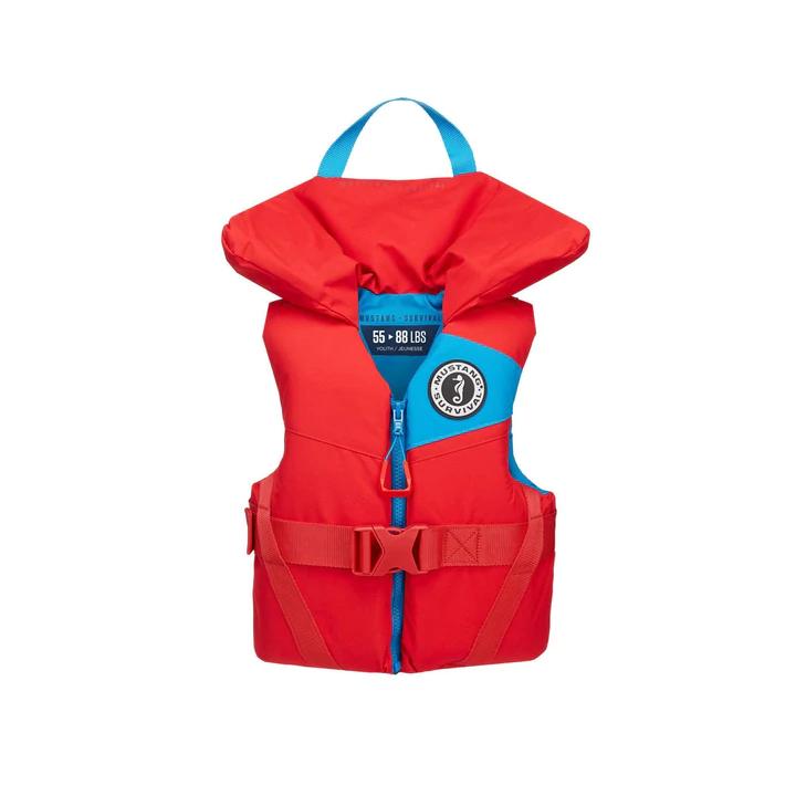 Mustang Survival Youth Lil Legends Flotation Vest 55-88lbs RED