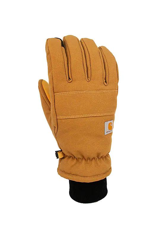  Carhartt Men's Insulated Duck Synthetic Leather Knit Cuff Glove
