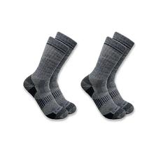 Carhartt Midweight Polyester Wool Blend Boot Socks 2-Pair Pack NAVY