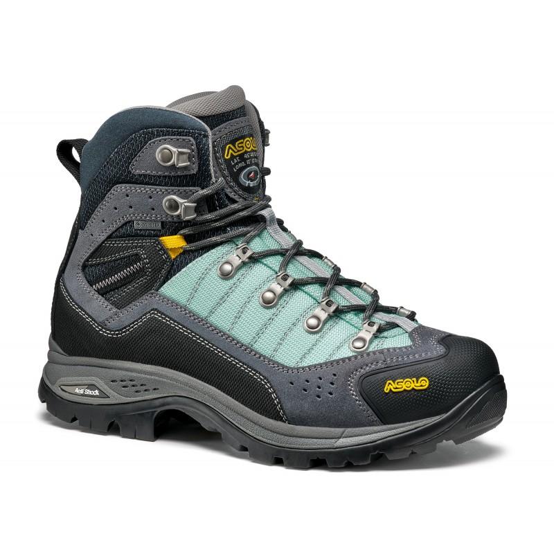  Asolo Women's Drifter 1 Gv Evo Hiking Boot In Grey And Brook Green