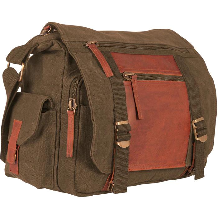 Fox Outdoor Products Deluxe Concealed Carry Messenger Bag BROWN