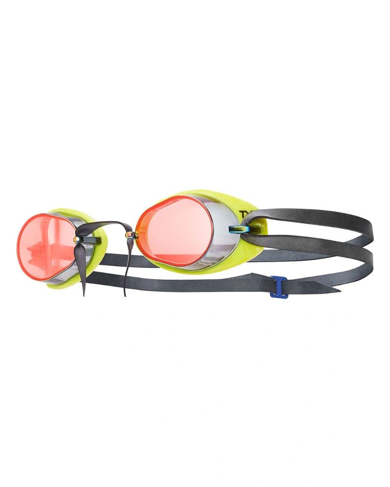 Tyr Adult Socket Rocket 2 Mirrored Swim Goggles RED_YELLOW_BLK