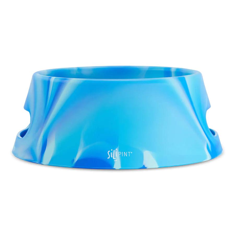 Silipint Foldable Silicone Dog Bowl ARCTIC_SKY