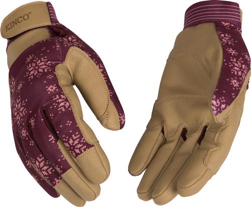 Kinco Women's KincoPro Lined Synthetic Glove with Pull Strap