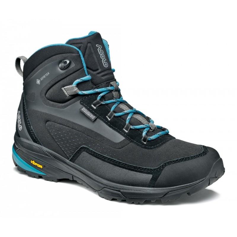 Asolo Women's Nuuk GV Hiking Boot with Arctic Grip Sole BLACK/BLUE_MOON