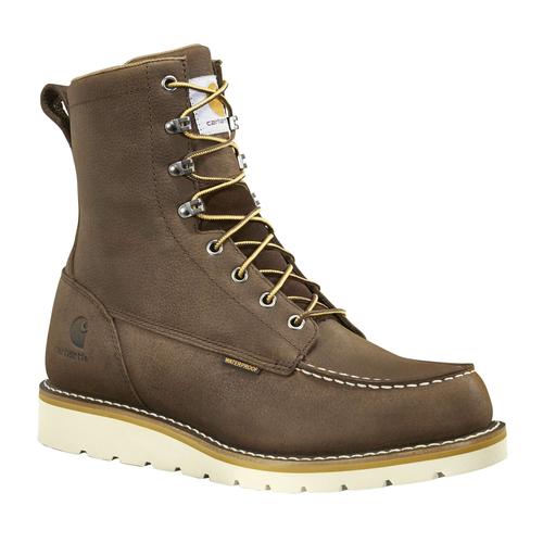 Carhartt Men's 8in Waterproof Non-safety Moc Toe Wedge Boot