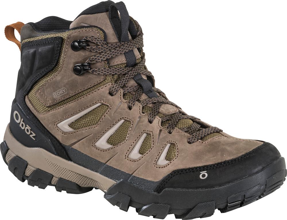 Oboz Men's Sawtooth X Mid Waterproof Hiking Boots CANTEEN