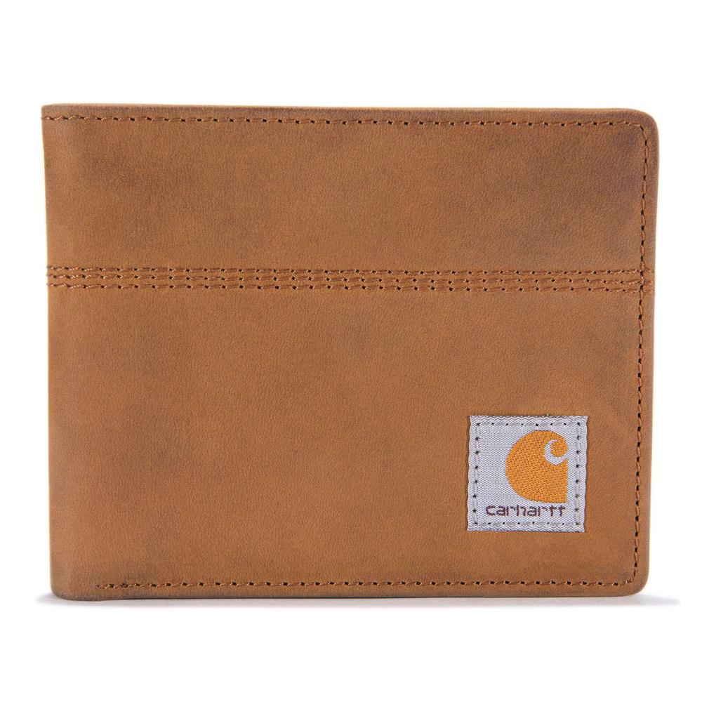 Carhartt Saddle Leather Bifold Wallet BROWN