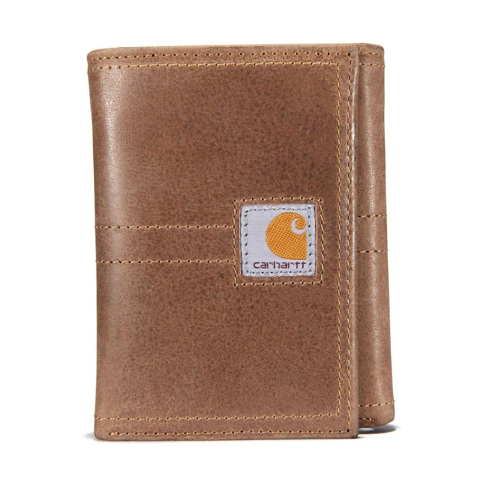 Carhartt Saddle Leather Trifold Wallet BROWN